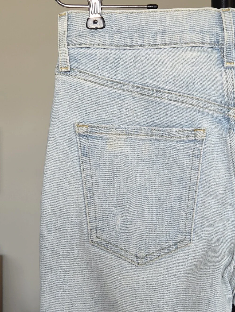 AYR The Sugar Straight Leg Light Wash Distressed Jeans - Picture 6 of 12